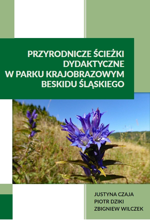 Okładka publikacji "Przyrodnicze ścieżki dydaktyczne w Parku Krajobrazowym Beskidu Śląskiego"