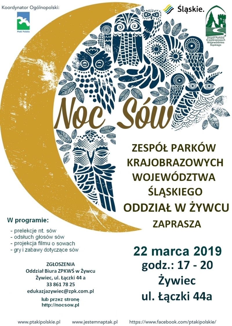 Noc Sow plakat wydarzenia lokalnego 2019 mały