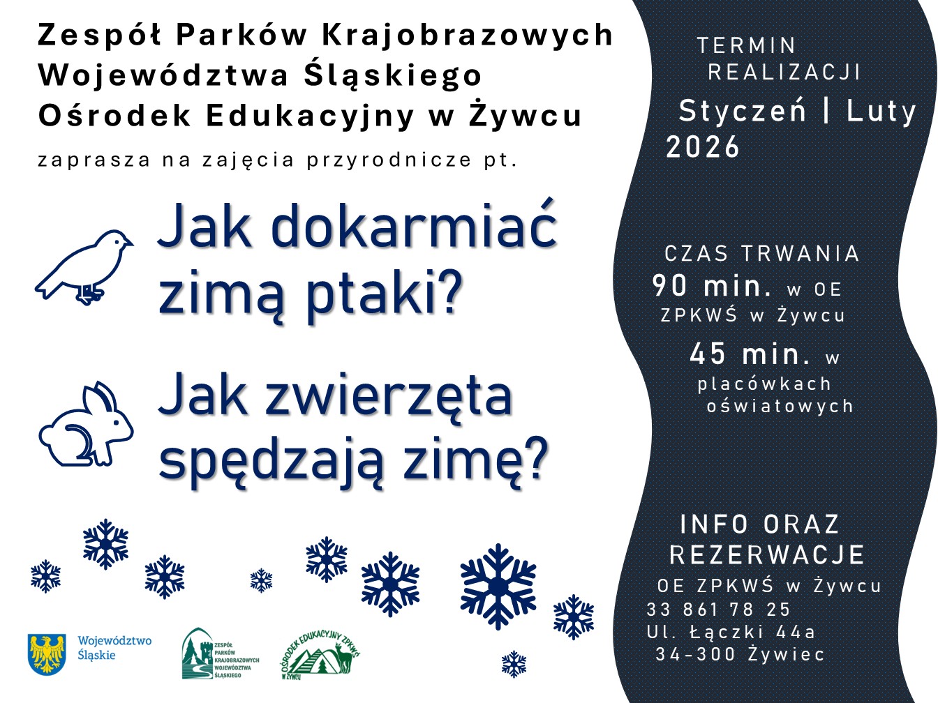 Zaproszenie na zajęcia przyrodnicze w OE ZPKWŚ w Żywcu